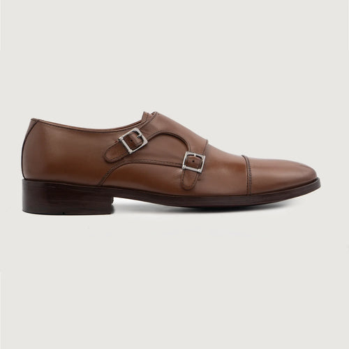Brown Full-Grain leather Shoes - Goodyear Welt Construction & Front Toe Box Detail