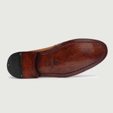 Authentic Goatskin Suede Grain Depth & Pull-Up Patina Texture Detail