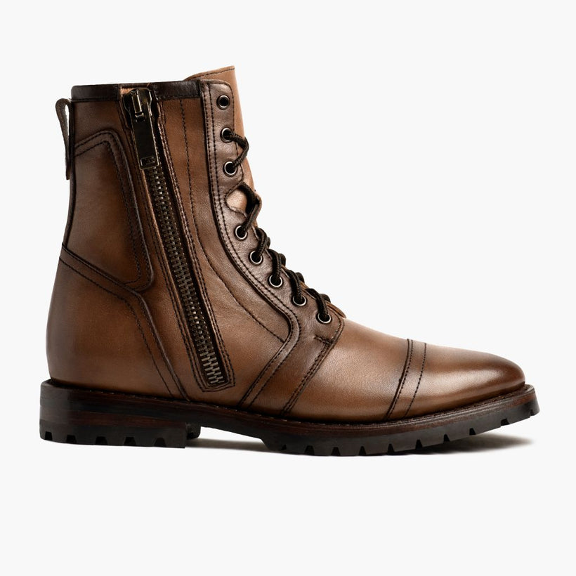 Casa Moto Amber Wheat Leather Boots