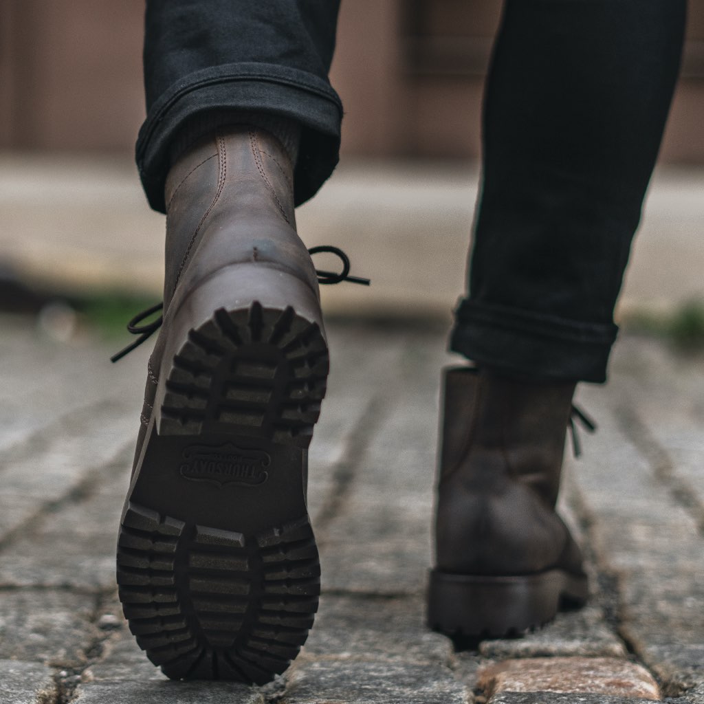 Styled On-Foot Perspective Demonstrating Ankle Fit & Silhouette on Model