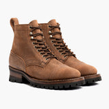 Challenger Badland Leather Boots in Classic Full-Grain Leather - Lateral Side Profile View | Buy Online