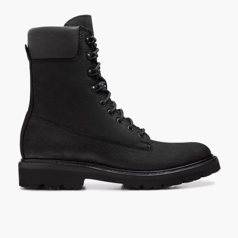 Explorer Black Matte Leather Boots