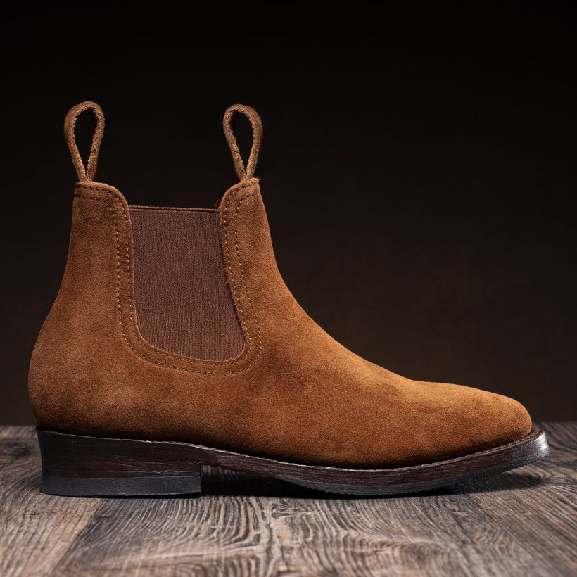 Journeyman Snuff Reverse Leather Boots