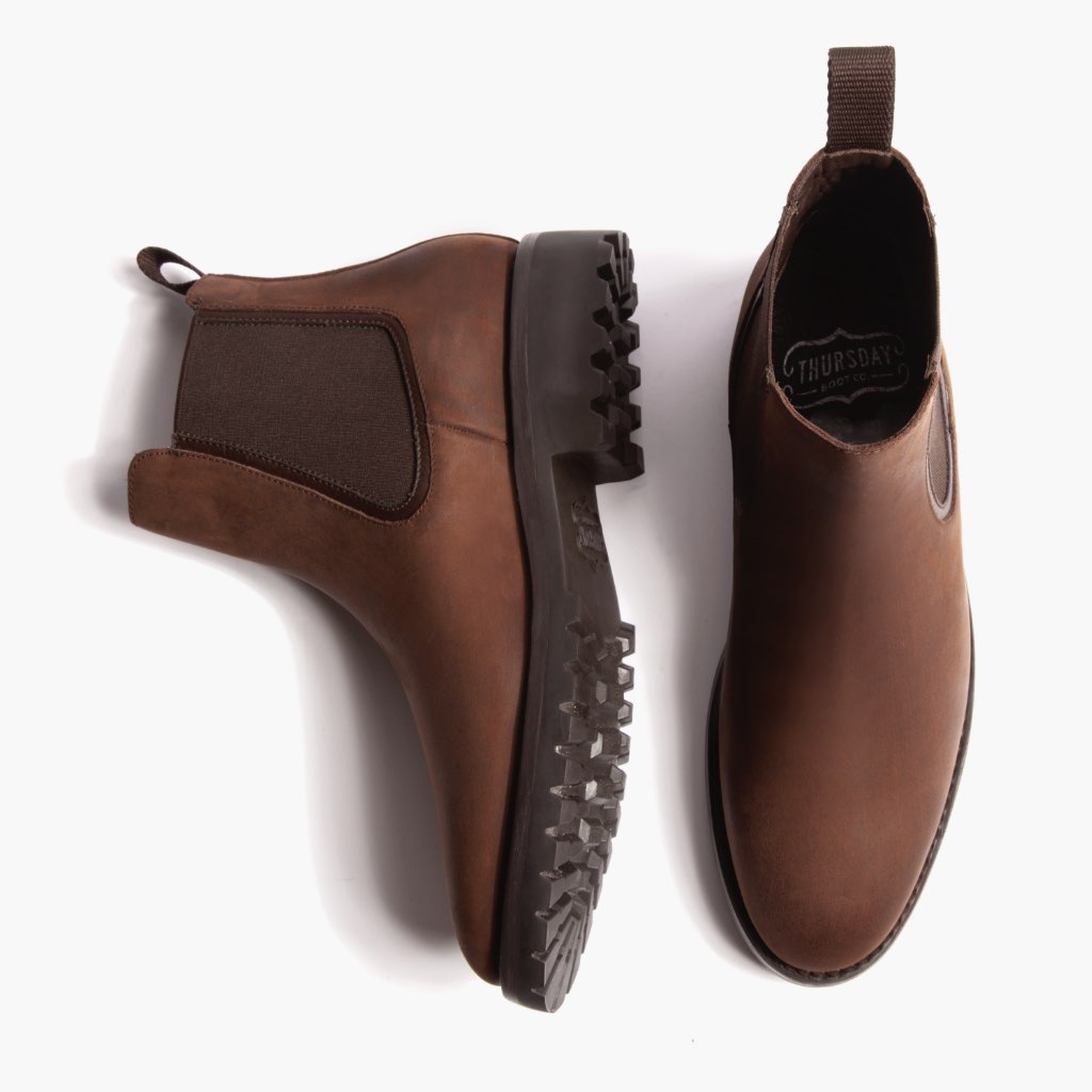 Legend Bourbon Leather Boots - Reinforced Heel Counter & Precision Double-Row Stitching Detail