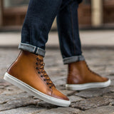 Authentic Full-Grain Leather Grain Depth & Pull-Up Patina Texture Detail