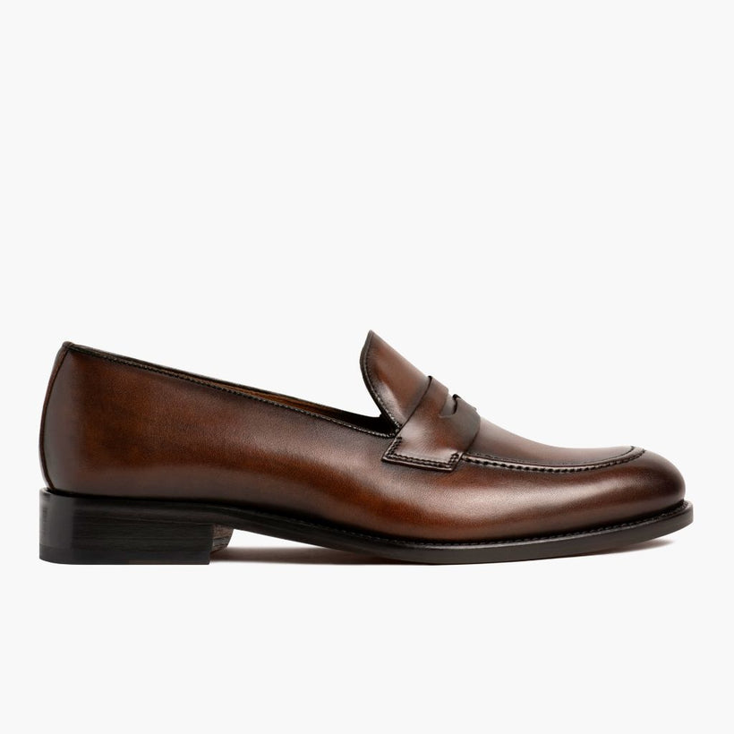 Lincoln Rich Mahogany Leather Sneakers