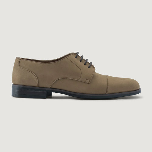 Brown Full-Grain leather Shoes - Goodyear Welt Construction & Front Toe Box Detail