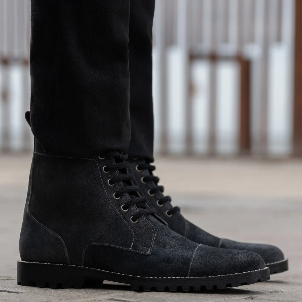 Orlaven Knight Derby Grey Suede Leather Boots - TerraGrip footwear image 9