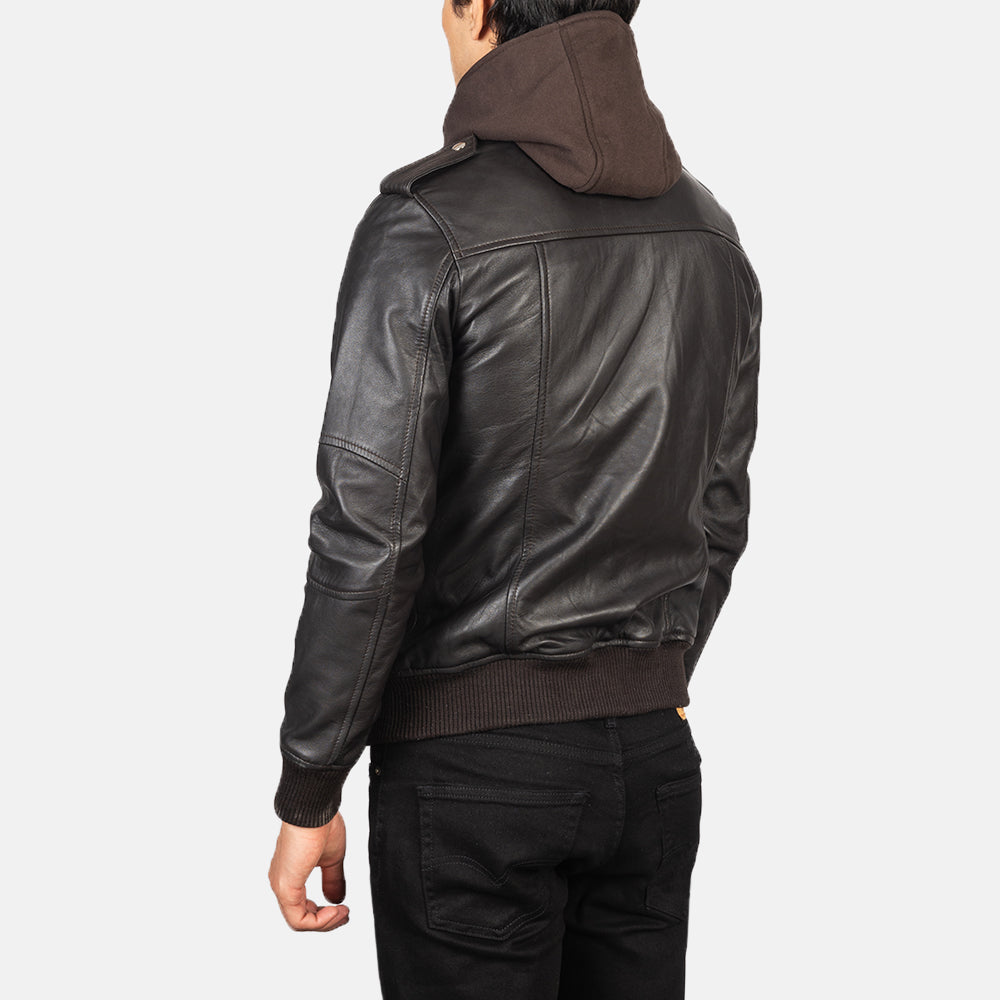 Bravado Leather Bomber Jacket – alternate product view 5