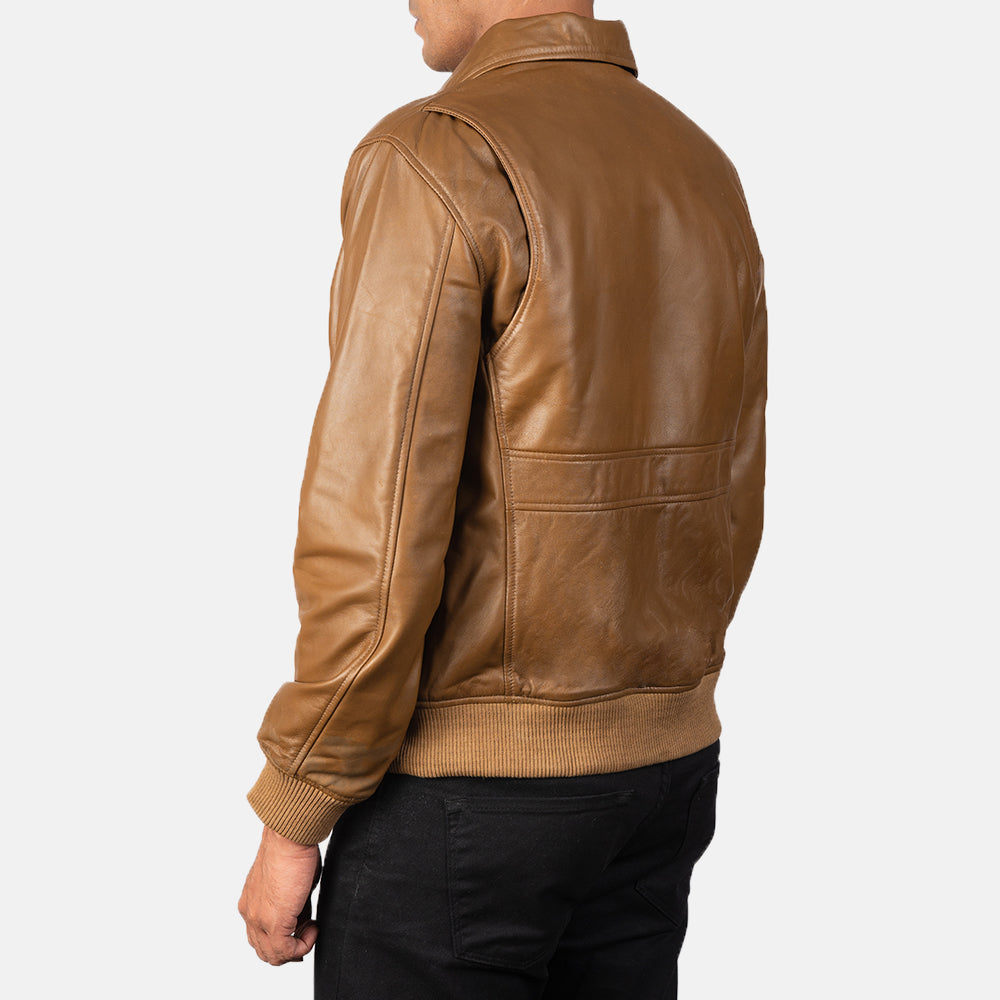 Coffmen Leather Bomber Jacket – alternate product view 5