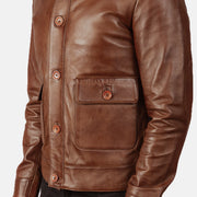 Columbus Leather Bomber Jacket – alternate product view 6