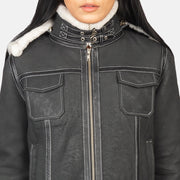 Fiona Hooded Shearling Jacket – alternate product view 6