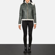 Fiona Hooded Shearling Jacket – alternate product view 2