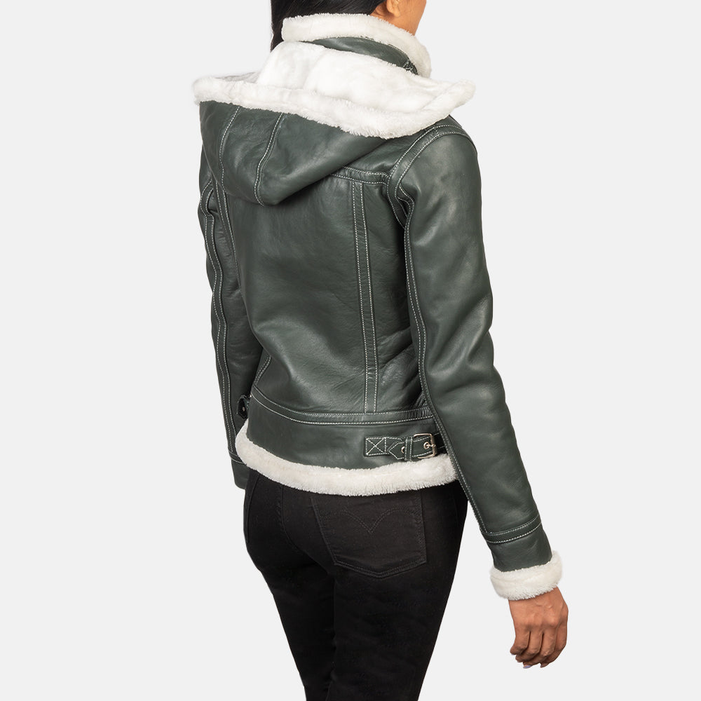 Fiona Hooded Shearling Jacket – alternate product view 5