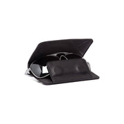 Glasses Case Maplewood in Classic 100% Full-Grain Leather - Front Profile View &amp; Tailored Silhouette | Buy Online