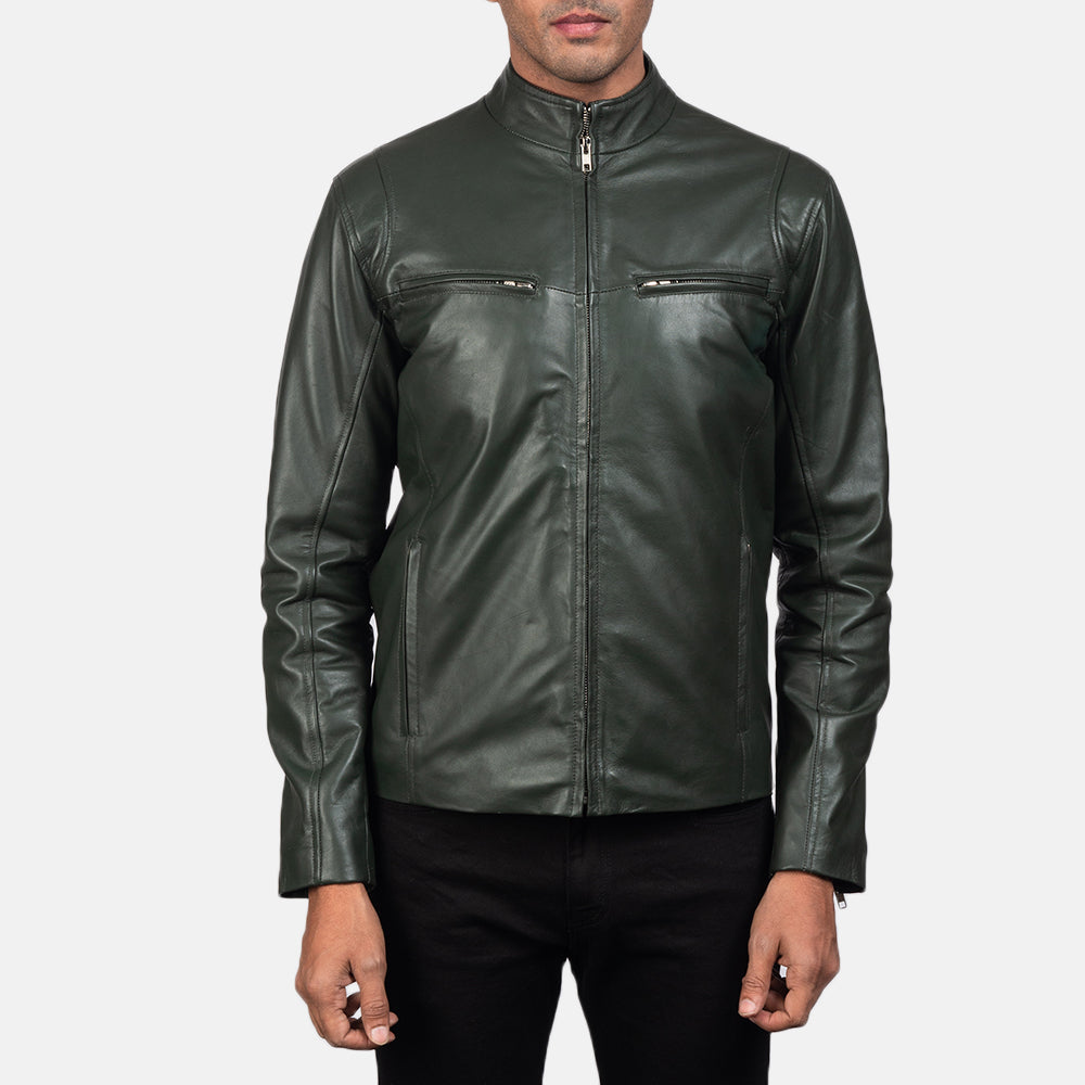 Ionic Leather Biker Jacket – alternate product view 3