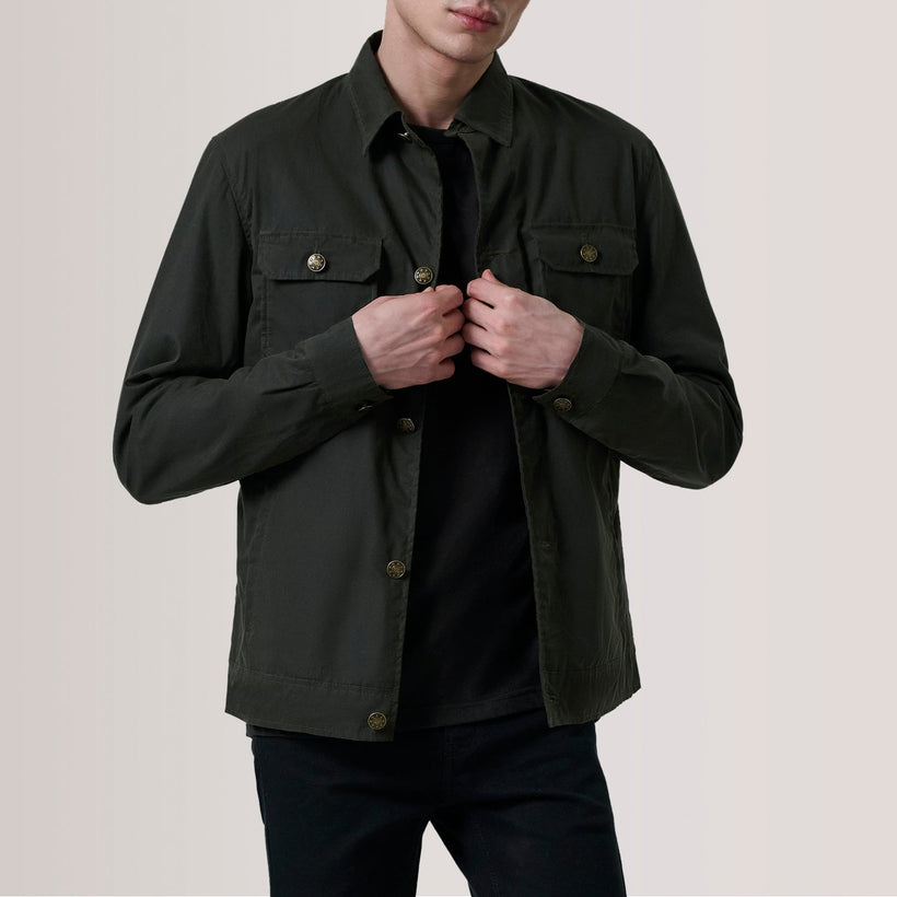 Irwin Olive Waxed Canvas Field Jacket