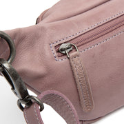 Severo Full-Grain Leather Belt Bag - Structured Side Profile Showing Gusset Depth &amp; Expansion Capacity