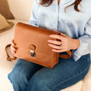 
Lunor Full-Grain Leather Crossbody Bag – alternate product view 3