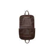 Leather Garment Bag Josh - Lateral Side Profile View Showing Sleeve Cut &amp; Athletic Taper Fit