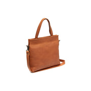 Rivington Full-Grain Leather Handbag in Classic 100% Full-Grain Leather - Front Profile View &amp; Tailored Silhouette | Buy Online