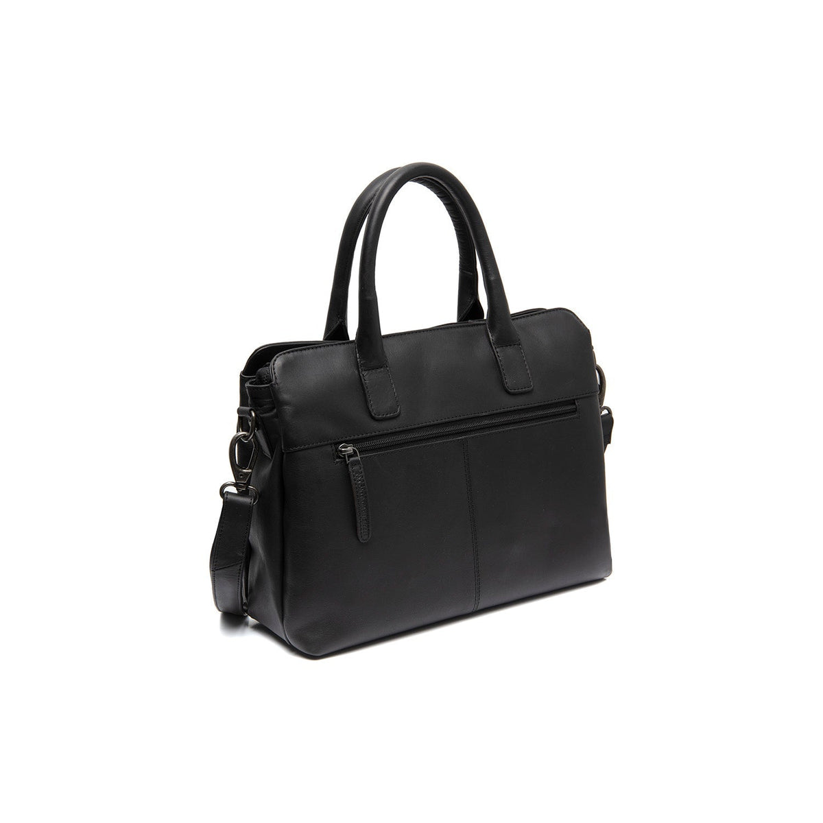 Tailored Rib Cuffs &amp; Hem Craftsmanship Construction Detail on Valmonte Full-Grain Leather Handbag