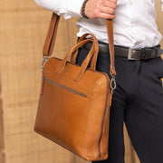 Levanto Full-Grain Leather Laptop Bag – alternate product view 2