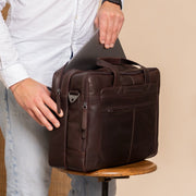Ryan Full-Grain Leather Laptop Bag – alternate product view 2