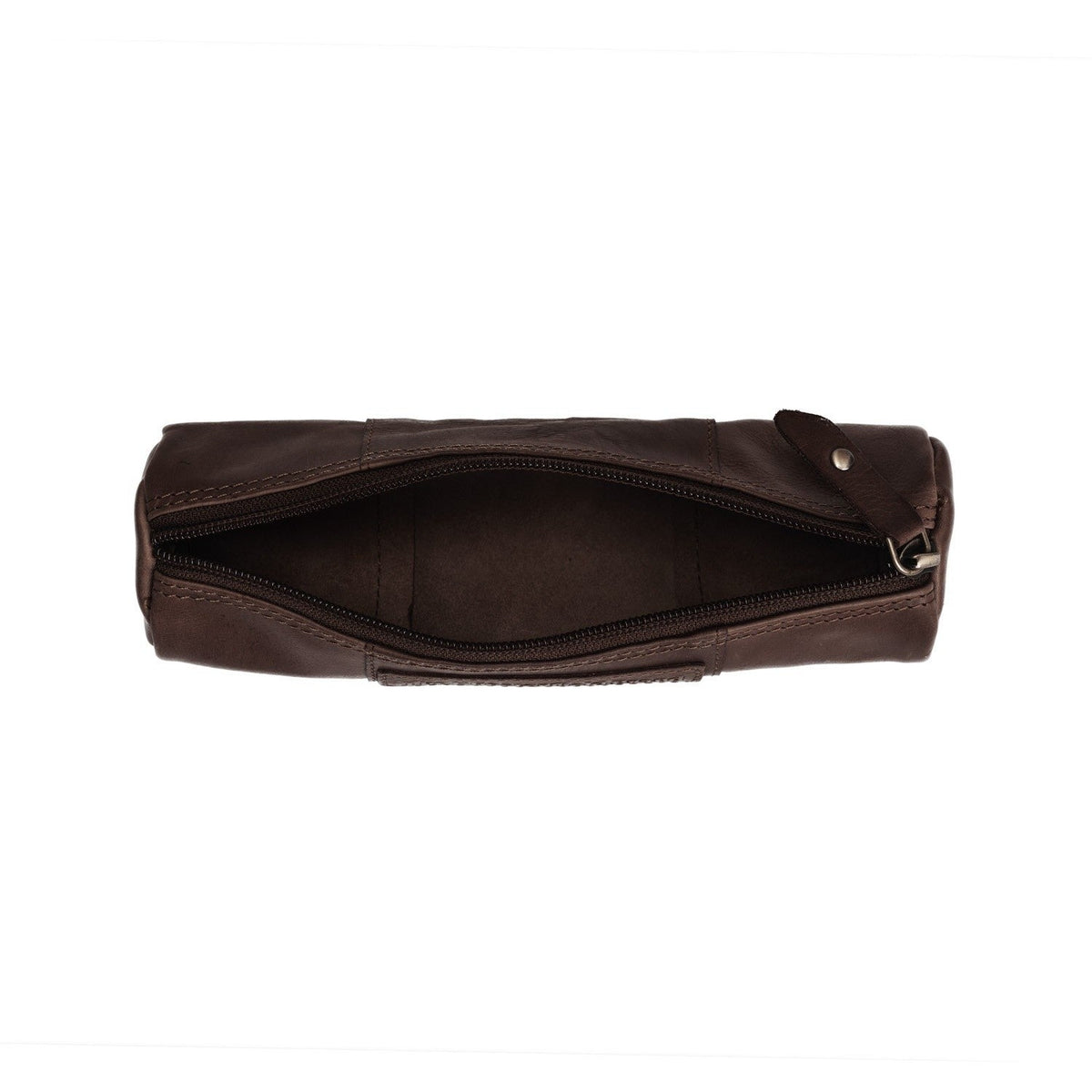 Tailored Rib Cuffs &amp; Hem Craftsmanship Construction Detail on Leather Pencil Case Lea