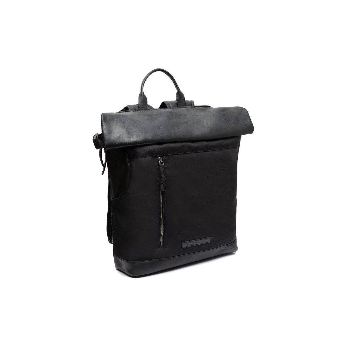 Bornholm Full-Grain Leather Roll-top Backpack in Classic 100% Full-Grain Leather - Full Exterior Front Profile View | Buy Online