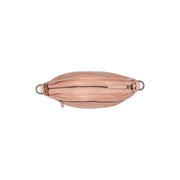 Lucy Full-Grain Leather Shoulder Bag - Structured Side Profile Showing Gusset Depth &amp; Expansion Capacity