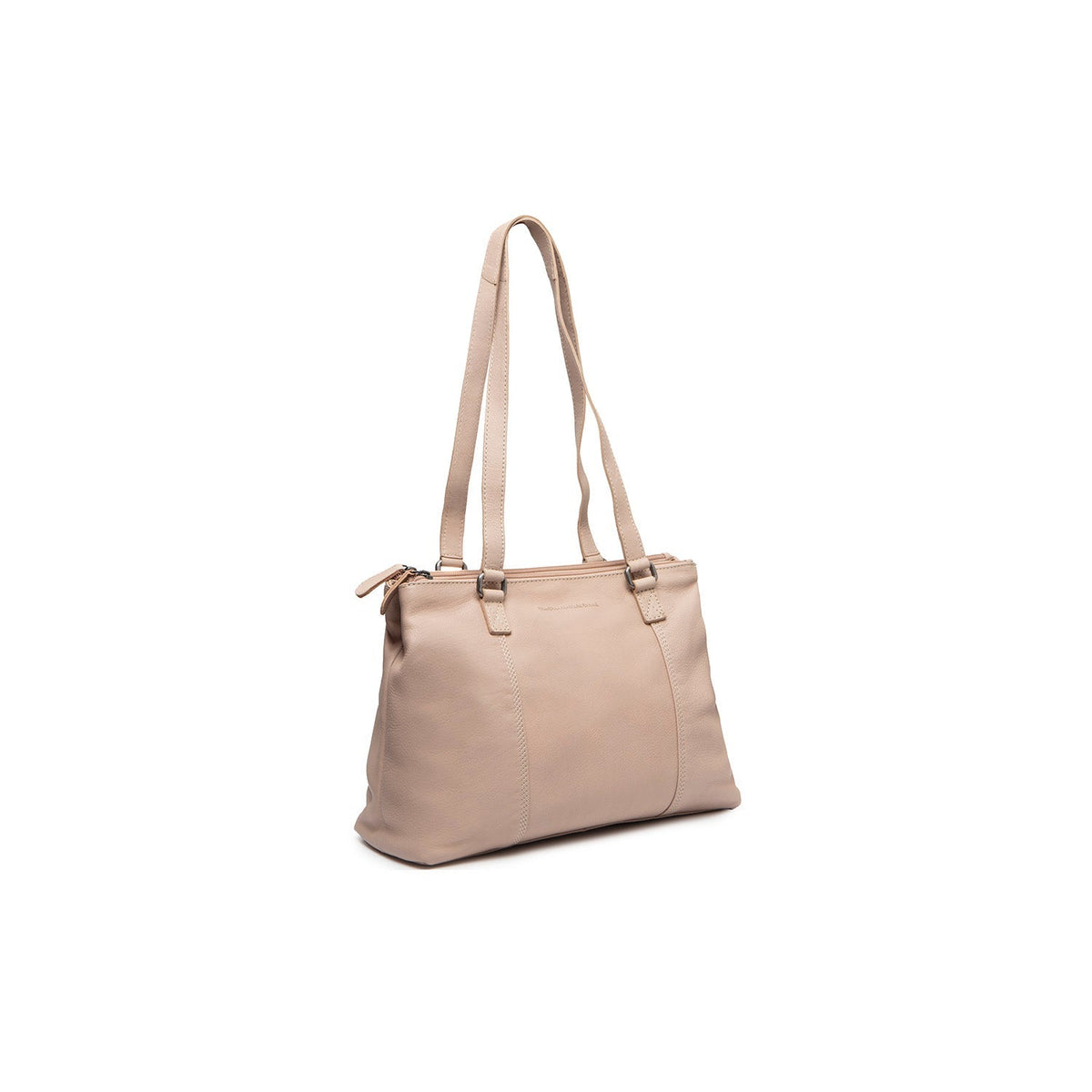 Marvos Full-Grain Leather Shoulder Bag in Classic 100% Full-Grain Leather - Full Exterior Front Profile View | Buy Online