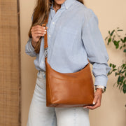 Olvia Full-Grain Leather Shoulder Bag – alternate product view 3