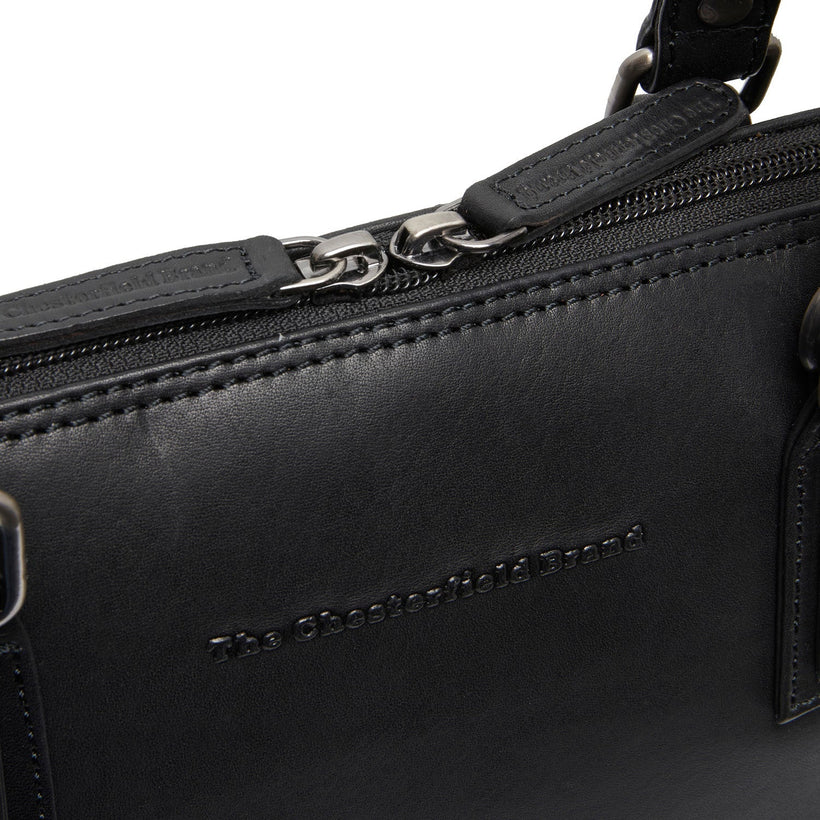 Viamonte Full-Grain Leather Shoulder Bag