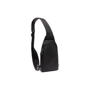 Leather Sling Bag Bowey in Classic 100% Full-Grain Leather - Full Exterior Front Profile View | Buy Online