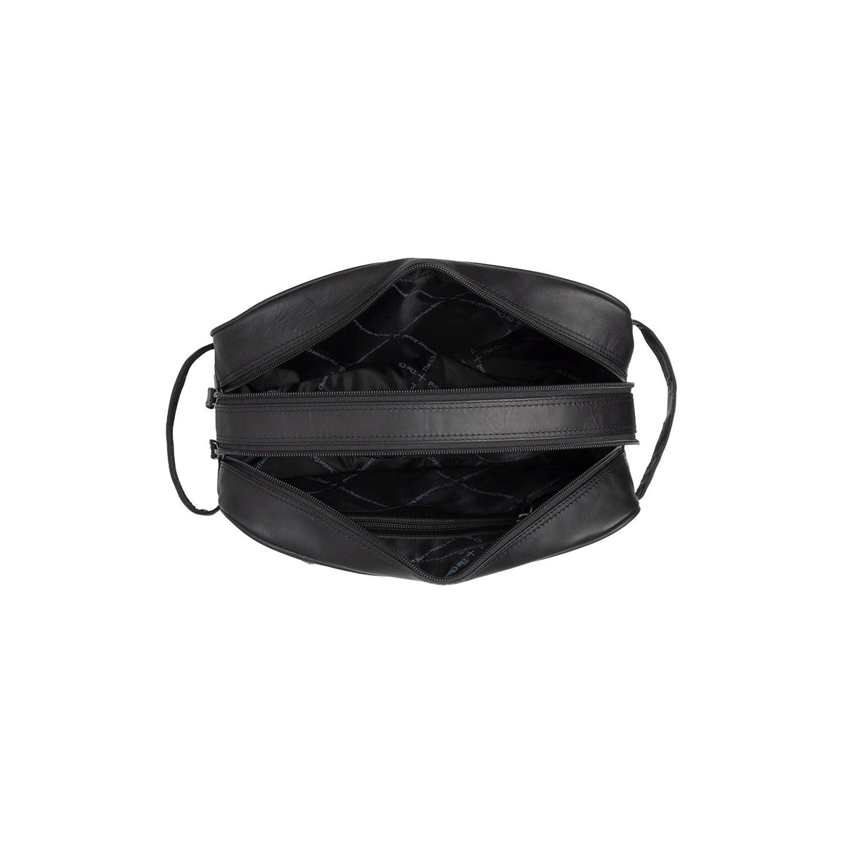 
Tailored Rib Cuffs & Hem Craftsmanship Construction Detail on Stefan Full-Grain Leather Toiletry Bag