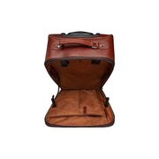 
Tailored Rib Cuffs & Hem Craftsmanship Construction Detail on Leather Trolley San Marino