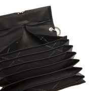 
Classic 100% Full-Grain leather Wallet - Rear Perspective Showing Reinforced Leather Straps & Stitching