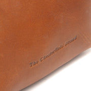 
Cognac Leather Wallet Calvia, detail view 4