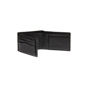 Classic 100% Full-Grain leather Wallet - Rear Perspective Showing Reinforced Leather Straps & Stitching