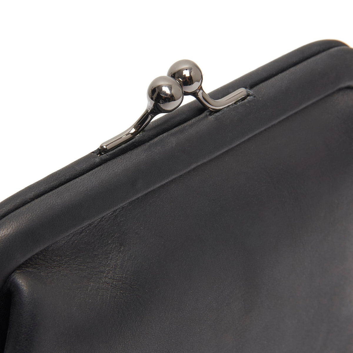 
Classic 100% Full-Grain leather Wallet - Rear Perspective Showing Reinforced Leather Straps & Stitching