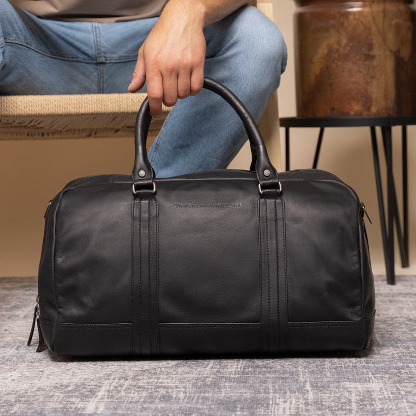 Perth Full-Grain Leather Weekender Bag