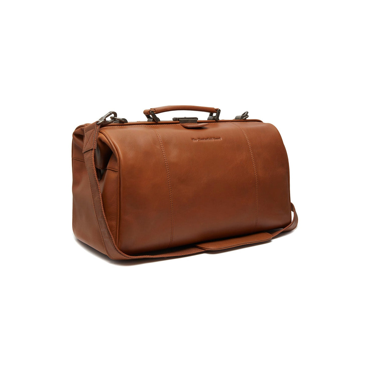 Texel Full-Grain Leather Weekender Bag in Classic 100% Full-Grain Leather - Full Exterior Front Profile View | Buy Online
