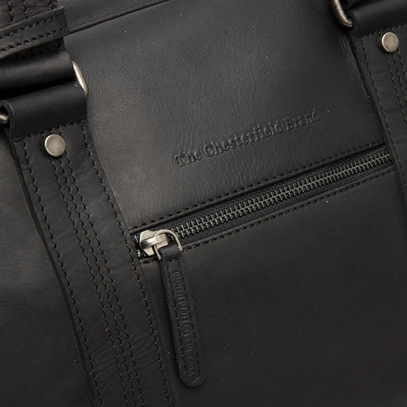 Volenza Full-Grain Leather Weekender Bag