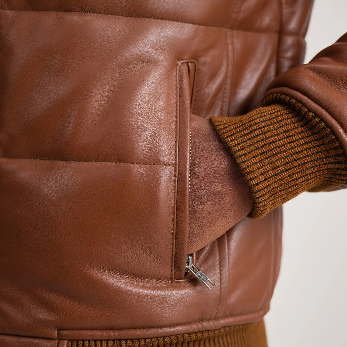 
Lucas Leather Bomber Jacket – alternate product view 6