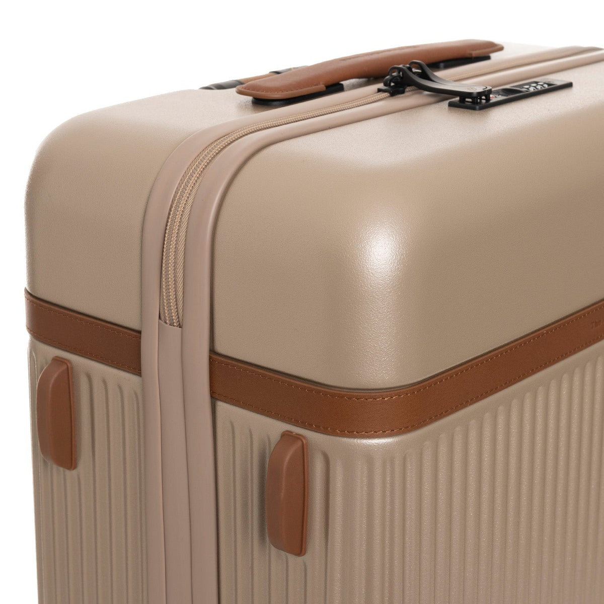 Tailored Rib Cuffs &amp; Hem Craftsmanship Construction Detail on Medium Suitcase Zuna
