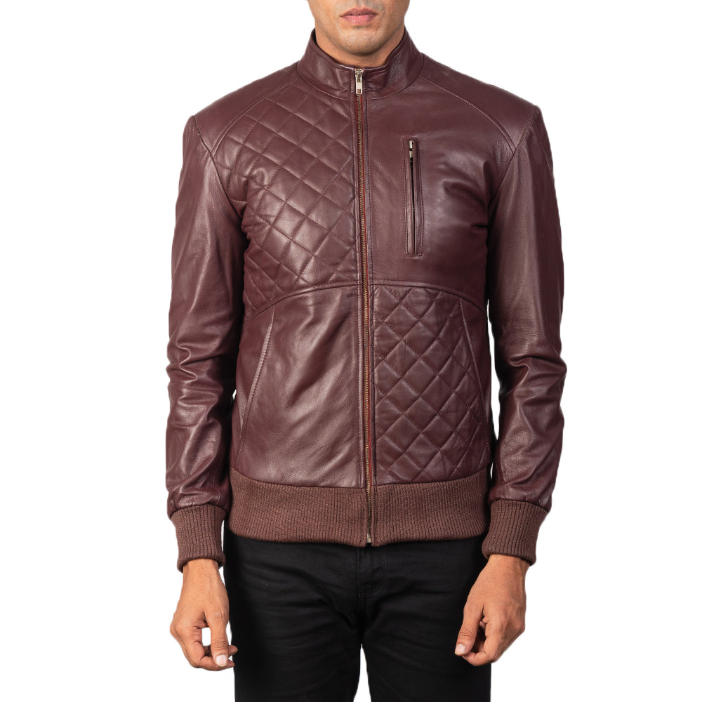 Moda Leather Bomber Jacket – alternate product view 3