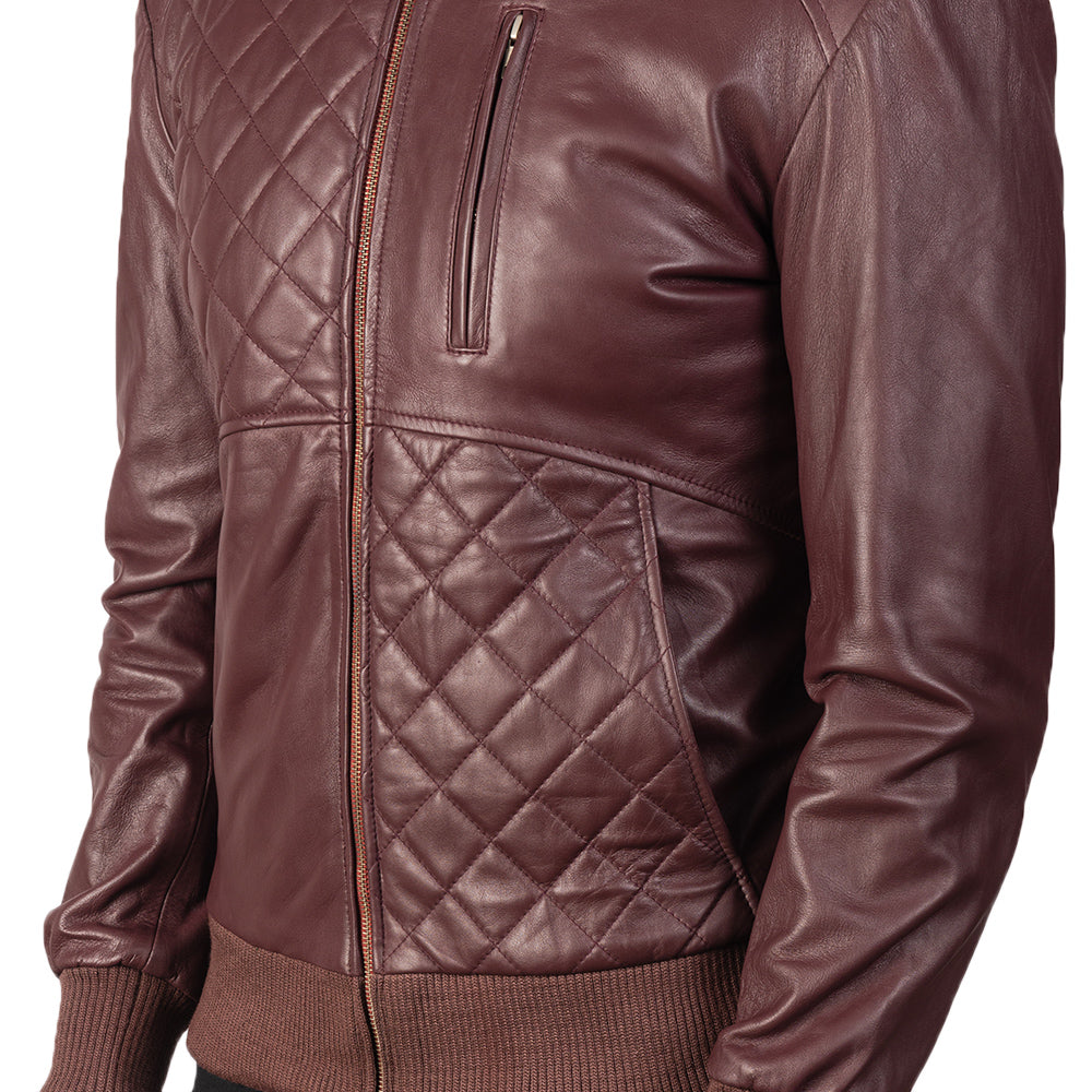 Moda Leather Bomber Jacket – alternate product view 5