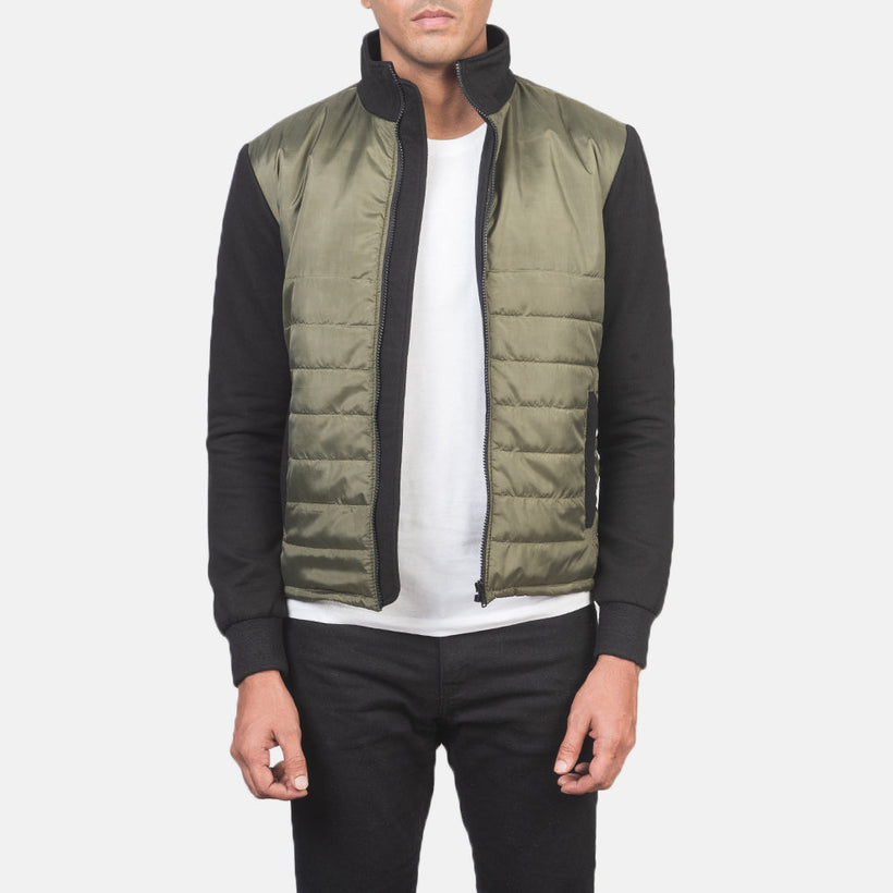 Nashville Quilted Green Windbreaker Jacket