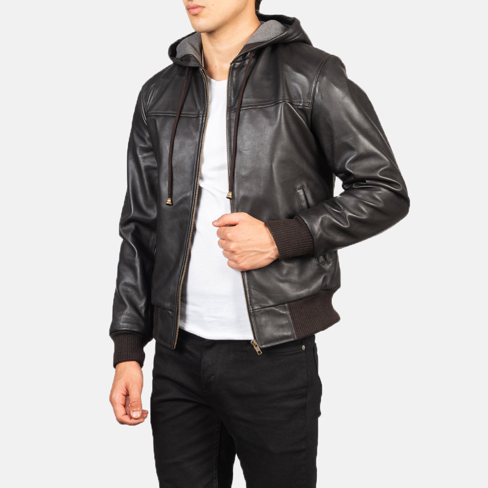 Nintenzo Leather Bomber Jacket – alternate product view 6